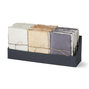 K&K Interiors - 6" Handcrafted Deckle Edge Thin Unlined Journal (Assorted)