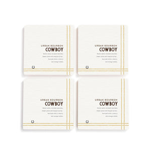 Demdaco - Recipes Bourbon Cowboy Coaster Set