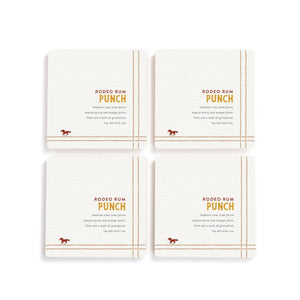 Demdaco - Recipes Rodeo Rum Coaster Set (Copy)