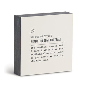 Demdaco - Football Wall Art 6x6"