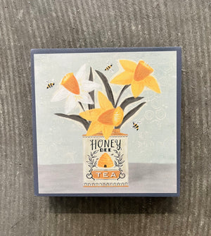 Demdaco - Honey Bee Floral Wall Art