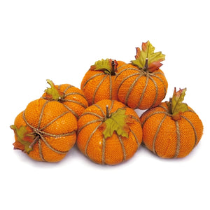 Great Finds - Small Burlap Pumpkins