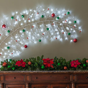 10' LED White Climbing Vine Lighted Branches -  Warm or Cool Light Varients