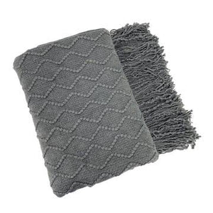 Fennco Styles - Weave Knit 50"X60" Throw Blankets