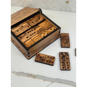 Natural OliveWood - Dominos Game Set