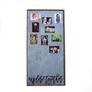 Driftless Studios -  12x24 Magnetic Photo Frame - Explore Together Vertical