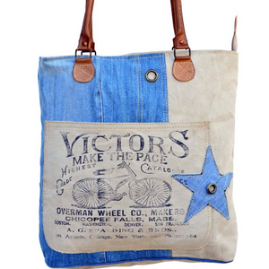 Clea Ray - Victor’s Blue Canvas Tote