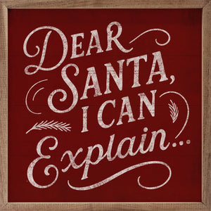 Kendrick Home - Dear Santa I Can Explain - Red