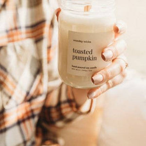 Woodsy Wicks - Toasted Pumpkin Fall Candle 12oz