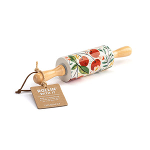 Demdaco - Cherry Ceramic Small Rolling Pin