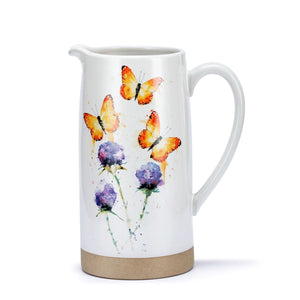 Demdaco - Stoneware Butterfly Trio Pitcher