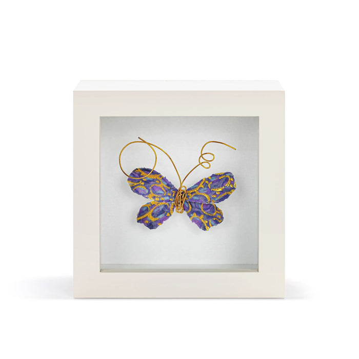 Demdaco - Beautiful Soul Purple Butterfly Shadow Box