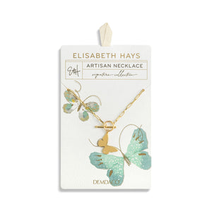 Demdaco - Butterfly Toggle Gold Necklace