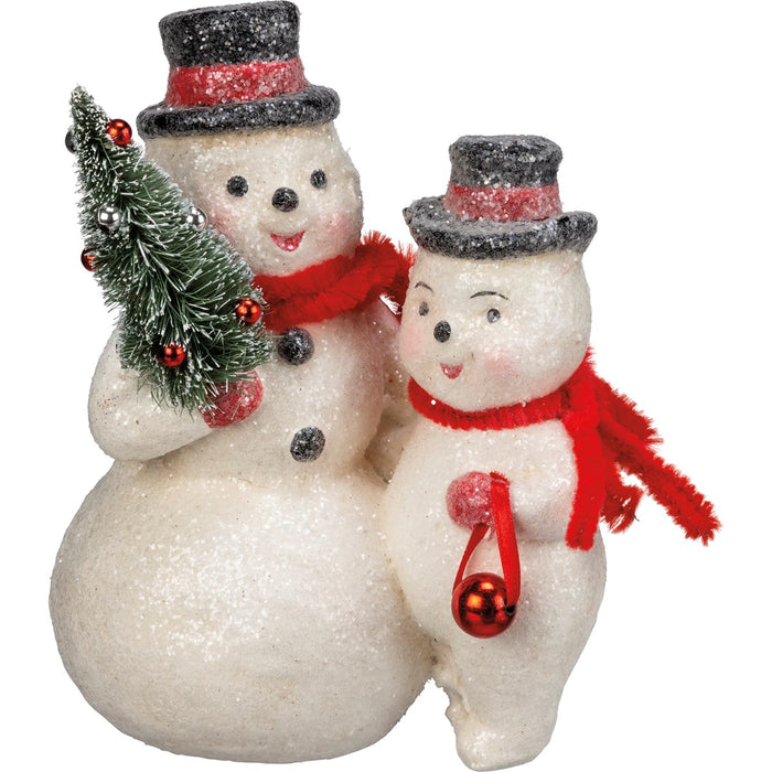 Primitives by Kathy - Snowman Pair Figurine