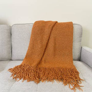 Fennco Styles - Knit Textured 50"X60" Throw Blankets