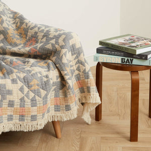 Pendleton - Fringed Cotton Throw - Blue Ridge