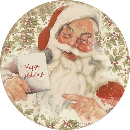 Primitives By Kathy - Santa Happy Holidays Paper Placemat