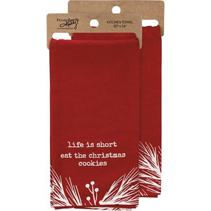 Primitives By Kathy - Life Is Short Eat The Cookies Kitchen Towel