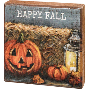 Primitives by Kathy - Happy Fall Block Sign