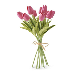 K&K Interiors - 13 inch Real Touch Tulip Bundles