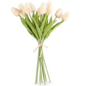 K&K Interiors - 13.5 inch Real Touch Tulip Bundles