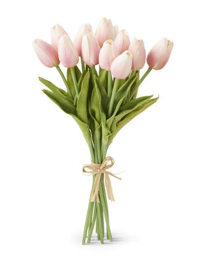 K&K Interiors - 13.5 inch Real Touch Tulip Bundles