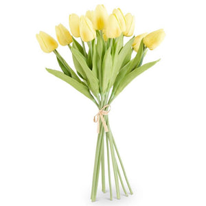 K&K Interiors - 13.5 inch Real Touch Tulip Bundles