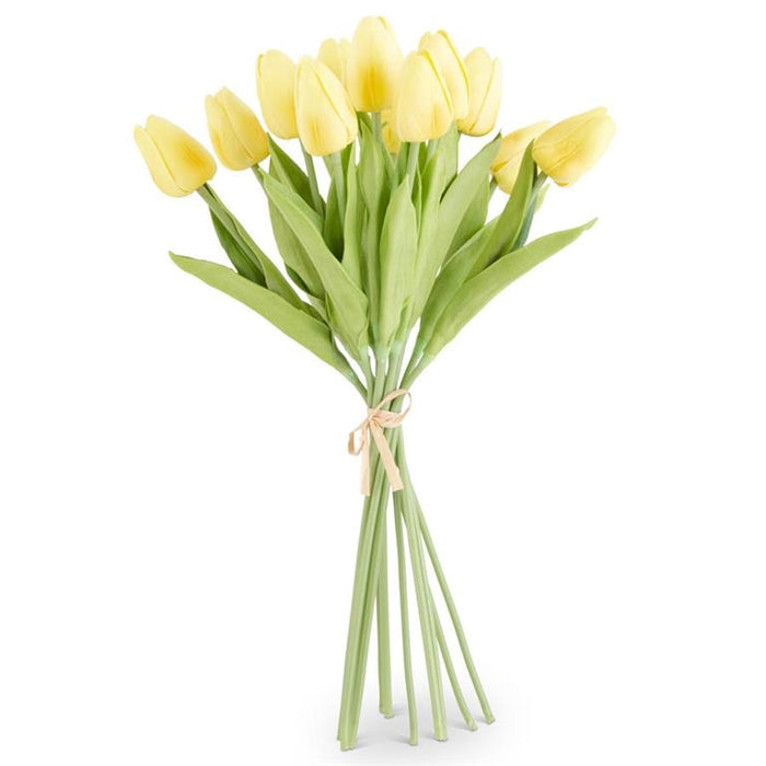 K&K Interiors - 13.5 inch Real Touch Tulip Bundles