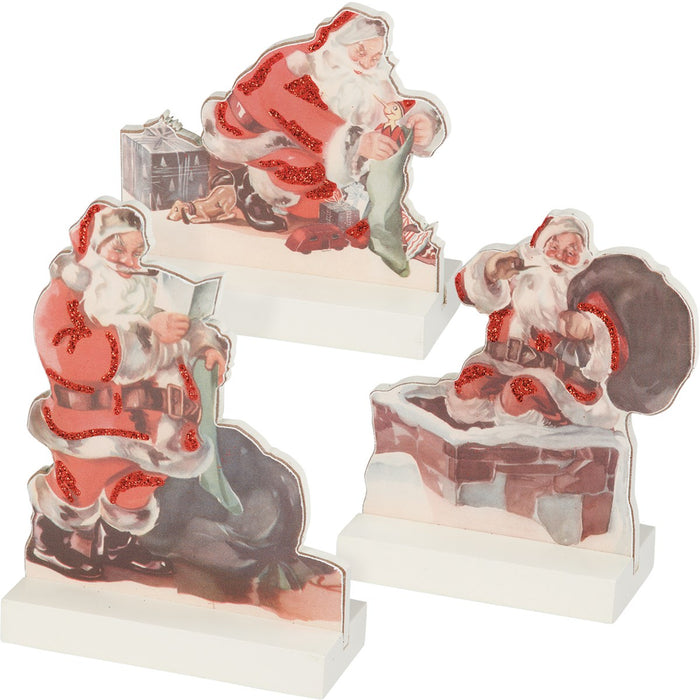 Primitives by Kathy - Vintage Santa Claus Stand Up Set