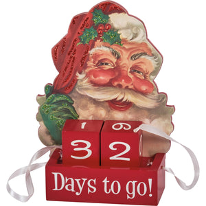 Primitives by Kathy - Santa Days To Go Block Countdown