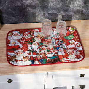 Primitives by Kathy - Drying Mat - Retro Santa