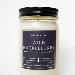 Woodsy Wicks - Wild Huckleberry Candle 12oz.