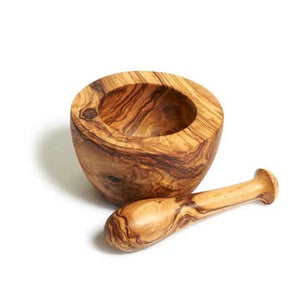 Natural OliveWood - Classic Mortar & Pestle
