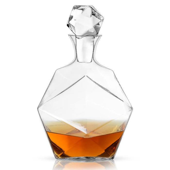 Viski- Seneca Faceted Crystal Liquor Decanter