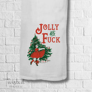 Twisted Wares - Jolly As F**k Kitchen Towel