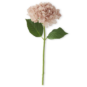 K&K Interiors - 20" Light Peach Real Touch Hydrangea Spray
