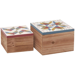 Primitives by Kathy - Star Quilt Hinged Box Set