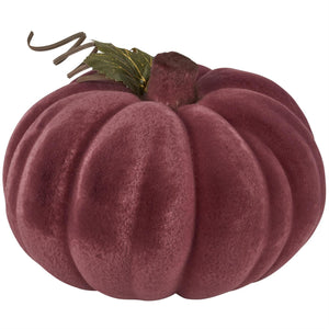 Primitives By Kathy - Flocked Burgundy Pumpkin