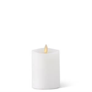 K&K Interiors - White Wax Luminara Assorted Indoor Pillar Candles