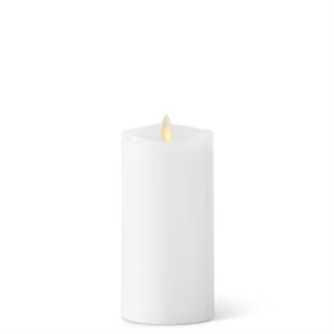 K&K Interiors - White Wax Luminara Assorted Indoor Pillar Candles