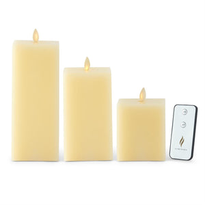 K&K Interiors - Square Ivory Indoor Luminara Candles