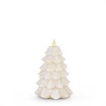 K&K Interiors - Assorted Snowy Tree Wax Indoor Pillar Luminara Candles