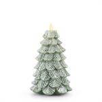 K&K Interiors - Assorted Snowy Tree Wax Indoor Pillar Luminara Candles