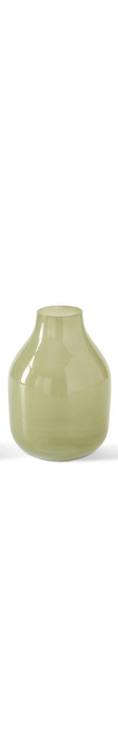 K&K Interiors - Hand Sprayed Small Green Class Vases (Assorted)