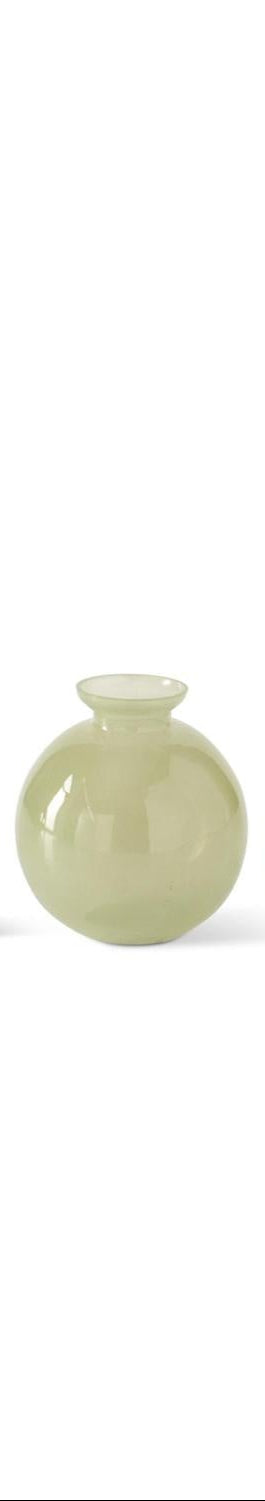 K&K Interiors - Hand Sprayed Small Green Class Vases (Assorted)