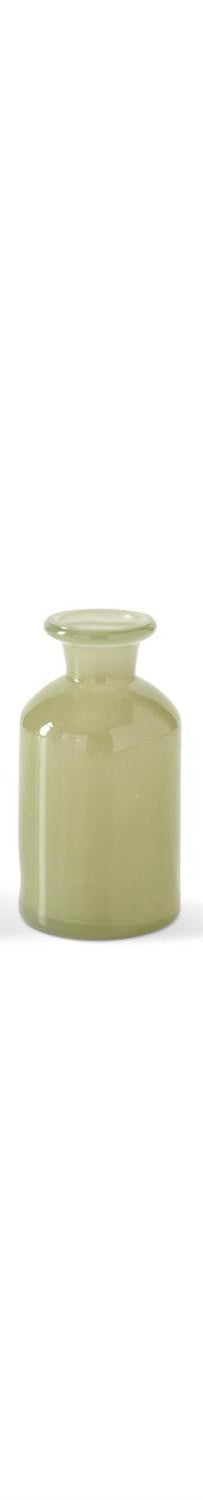 K&K Interiors - Hand Sprayed Small Green Class Vases (Assorted)
