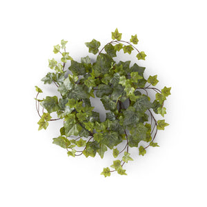 K&K Interiors - 12 Inch Ivy Candle Ring/Wreath