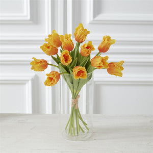 K&K Interiors - 13 Inch Real Touch Parrot Tulip Bundle (Assorted)