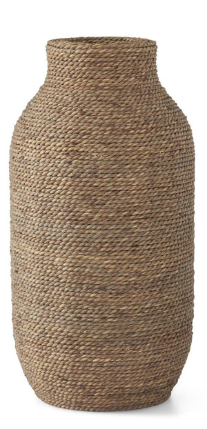 K&K Interiors - Woven Grass & Wood Vases