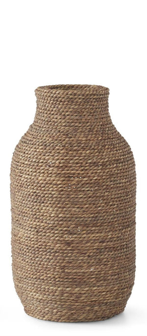 K&K Interiors - Woven Grass & Wood Vases